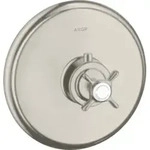 hansgrohe Fertigset Axor Montreux HF UP-THM, mit Kreuzgriff, Edelstahl-Optik