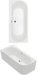 V&B Rechteck-Badewanne Oberon 180x80x62cm, Vorw., Acr., li, st. wh. C+