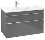 V&B Waschtischunterschrank Venticello 95,3x59x50,2cm, B li, Gr. chr, glo Gr