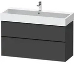 Duravit Waschtischunterschrank D-Neo 118,4x44,2cm, sw/Grap m, 1 Kast, 1 Ausz.