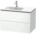 Duravit Waschtischunterschrank L-Cube 82x48,1x55cm, 2 SBK, Beck. li, we. matt
