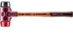 Schonhammer SIMPLEX L.330mm Kopf-&Oslash; 40mm mittelh./hart HO Gum.schw./Plastik rot