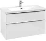 V&B Waschtischunterschrank Subway 3.0 97,3x57,6x47,8cm, m LE/Gr AL g, Bri wh.
