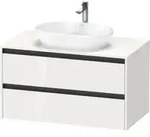 Duravit Waschtischunterschrank Ketho.2 100x55cm, w g, Pl m 1 Ausschn, wandh&auml;ngend