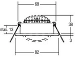 brumberg LED-Einbaustrahler-Set 230V 38&deg; 3000K 39383173