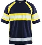 Blakl&auml;der Warnschutz T-Shirt, marineblau / gelb, Unisex-Gr&ouml;&szlig;e: L