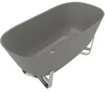 V&B Badewanne Antheus 155x75cm, freistehend, grey