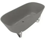 V&B Badewanne Antheus 175x80cm, freistehend, grey