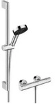 hansgrohe Brause-Set Pulsify Select S 669mm Brausestange + Handbrause, 3jet, chrom