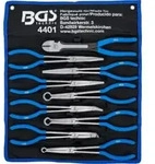 BGS Langbeck- / Flach- und Z&uuml;ndkerzen-Stecker-Zangen-Satz, extra lang, 9-tlg.