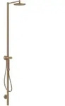 hansgrohe Duschs&auml;ule Axor Starck m TH, Kopfbrause 240mm, 1j, brush. r gol