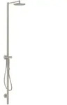 hansgrohe Duschs&auml;ule Axor Starck m Thermostat, Kopfbrause 240mm, 1j, brush. ni.