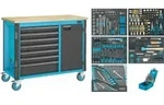 HAZET Werkbank, fahrbar Assistent 179NW, Sortiment 179NW-7/210, 210-teilig,