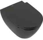 V&B Wand-WC, Tiefsp&uuml;ler Subway 2.0 37x56cm, D-Flush, randl., P black C-plus
