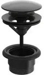 Hansa Ablaufgarnitur Push-Open, schwarz matt