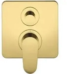 hansgrohe Fertigset Axor Citterio M UP-Wannen-Einhebelmischer, polished gold...