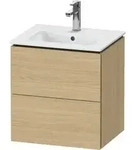 Duravit Waschtischunterschrank Compact L-Cube 52x42,1x55cm, 2 Schubk., wandh&auml;ngend,