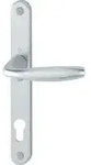Hoppe 1/2 Zoll Profilt&uuml;r-Garnitur NY 1810/3346SN Alu.F1 PZ