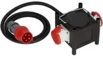 Brennenstuhl Kompakter Gummi-Stromverteiler / Gummiverteiler (2m Kabel, 2x CEE