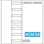 Hager MM-Komplettschrank univ.Z, 1100x1050x205 ZB34NW