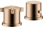 hansgrohe Fertigset Axor Citterio E 2-L-BW-Rand-Arm., m Thermostat, pol. r gold