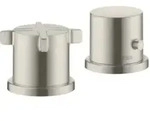 hansgrohe Fertigset Axor Citterio E 2-L-W-Ran-Arm, m Thermostat, Edelstahl-Optik