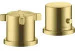 hansgrohe Fertigset Axor Citterio E 2-L-BW-Rand-Arm., m Thermostat, brush. brass