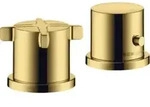 hansgrohe Fertigset Axor Citterio E 2-L-BW-Rand-Arm., m Thermostat, pol. gol opt