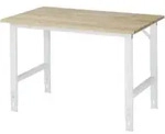 Rau Arbeitstisch MDF BxTxH 1250x800x760-1080mm