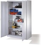 C+P Werkzeugschrank mit Dreht&uuml;ren, innen 4 B&ouml;den, H1950xB1200xT600mm Front