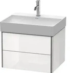 Duravit Waschtischunterschrank XSquare 58,4x46cm, betongr m, 2 Schubk., wandh&auml;ngend