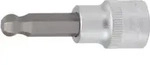 KS Tools 1/4 Zoll Bit-Stecknuss Innensechskant mit Kugelkopf, 4 mm
