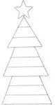 Star LED-Silhouette 857-36 silber 61 x 120 cm