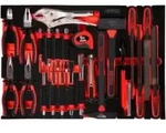 KS Tools Zangen- / Hammer- / und Mei&szlig;el-Satz in Schaumstoffeinlage, 33-tlg