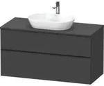 Duravit Waschtischunterschrank D-Neo 120x55cm, sw/Grap m, 2 SBK, 1 A, 1 Pl