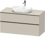Duravit Waschtischunterschrank D-Neo 120x55cm, sw/Taup m, 2 SBK, 1 A, 1 Pl