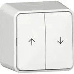 Gira Wipp-Jalousieschalter 10AX 250V Reinwei&szlig; Pfeile Montageplatte