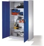 C+P Werkzeugschrank mit Dreht&uuml;ren, innen 4 B&ouml;den, H1950xB1200xT600mm Front