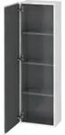 Duravit Halbhochschrank L-Cube 40x24,3x132cm, T&uuml;r links, Eiche schwarz