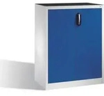 C+P Werkzeug-Beistellschrank mit Dreht&uuml;ren, innen 2 B&ouml;den, H1200xB930xT500mm Front