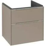 V&B Waschtischunterschrank Subway 3.0 57,2x57,6x47,8cm, m LED/Gr Alu gl, taupe