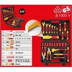 KS Tools Isolierter Werkzeug-Satz f&uuml;r Hybrid- und Elektrofahrzeuge, 26-tlg.