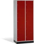 C+P Schlie&szlig;fachschrank Intro XL, 10 F&auml;cher, H1950xB820xT600mm Front Rubinrot...