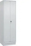 C+P Putzmittel-Spind Classic PLUS, Sockel, 2 Abteile, 1950x600x500mm, 7035/7035