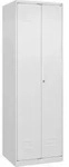 C+P Putzmittel-Spind Classic PLUS, 2 Abteile, 1850x600x500mm, 9016/9016 Verschluss
