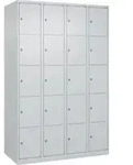 C+P Schlie&szlig;fachschrank Classic PLUS, 4 Abteile, 1850x1200x500mm, 7035/7035