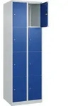 C+P Schlie&szlig;fachschrank Classic PLUS, 2 Abteile, 1850x600x500mm, 7035/5010 Innenh&ouml;he