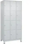 C+P Schlie&szlig;fachschrank Classic PLUS, F&uuml;&szlig;e, 3 Abteile, 1950x900x500mm, 7035/7035
