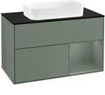 V&B Waschtischunterschrank Abdeckplatte bla m Finion 100x60,3cm, Rg re Oli. m Lac,