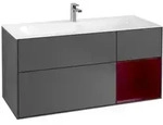 V&B Waschtischunterschrank Finion 119,6x59,1cm, Reg re Peo, Anthrac. matt